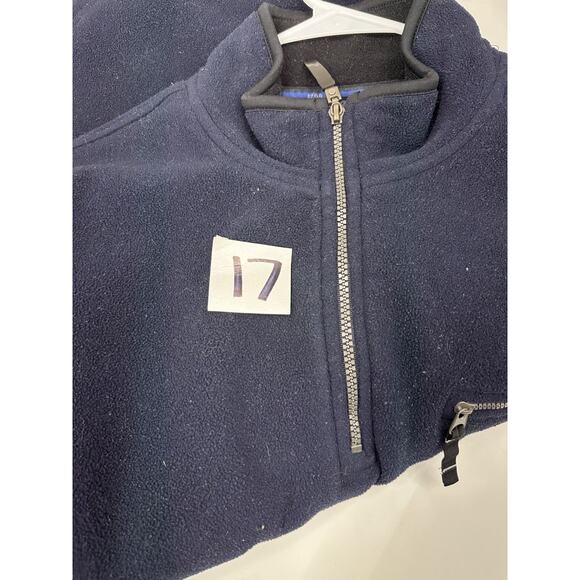 Izod Preform X Mens Sweatshirt Size Large Blue Fleece Pullover 1/4 Zip - Picture 12 of 12
